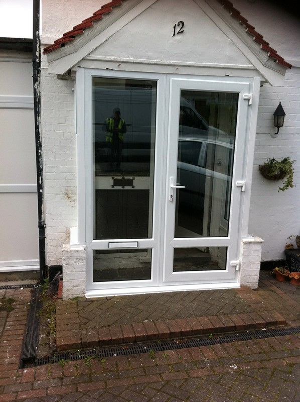 uPVC French doors fitted as front entrance in Herne Hill